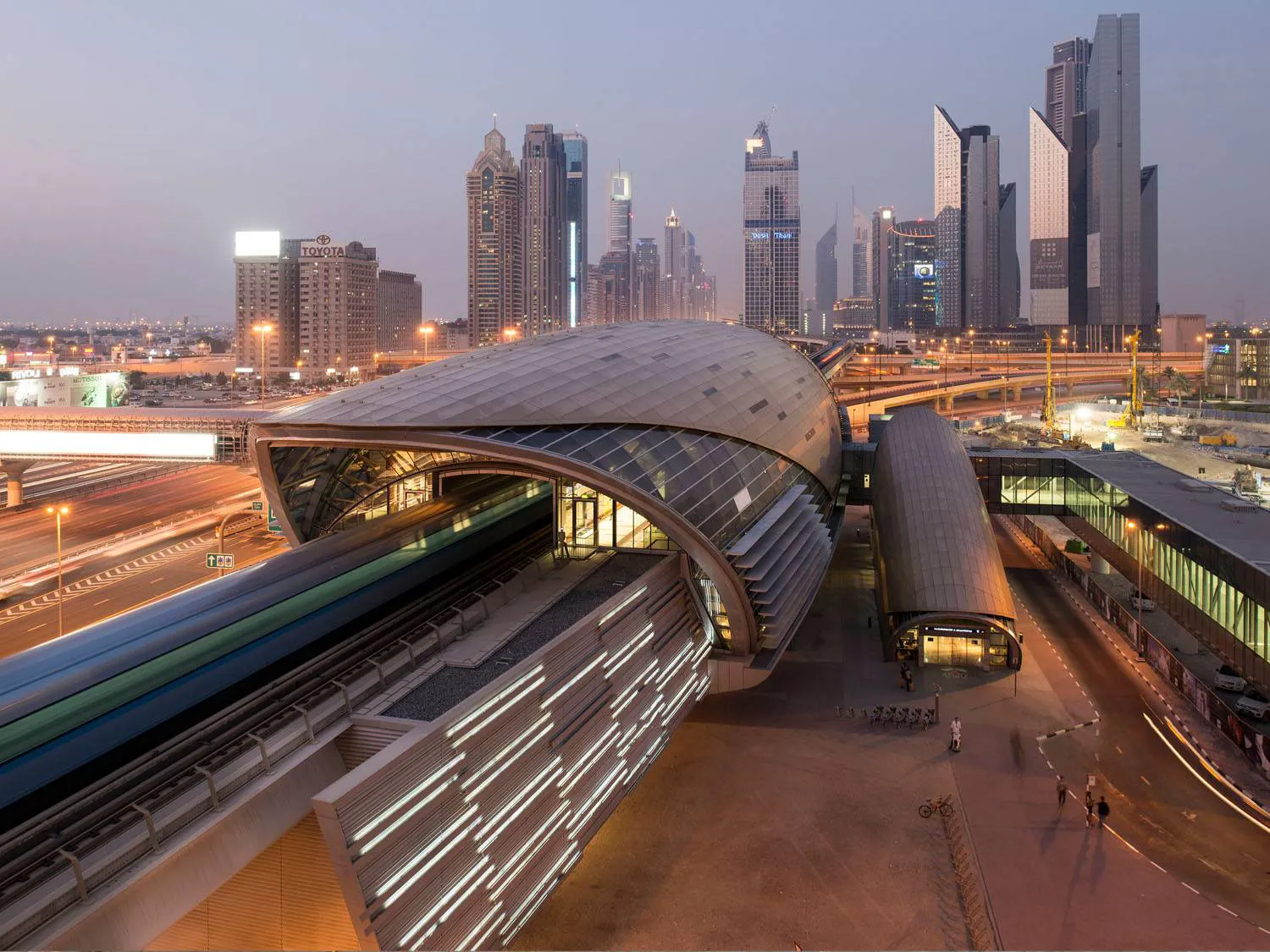 Nad Al Sheba Villas - Futuristic metro station view | AX CAPITAL