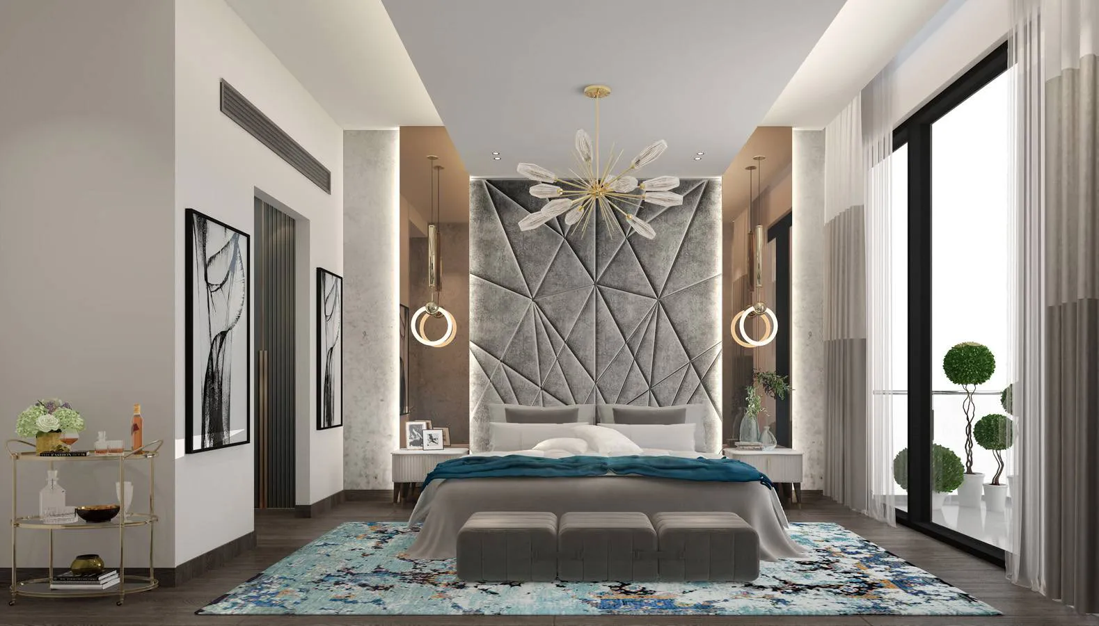 Gemz - Luxurious bedroom design with decor | AX CAPITAL