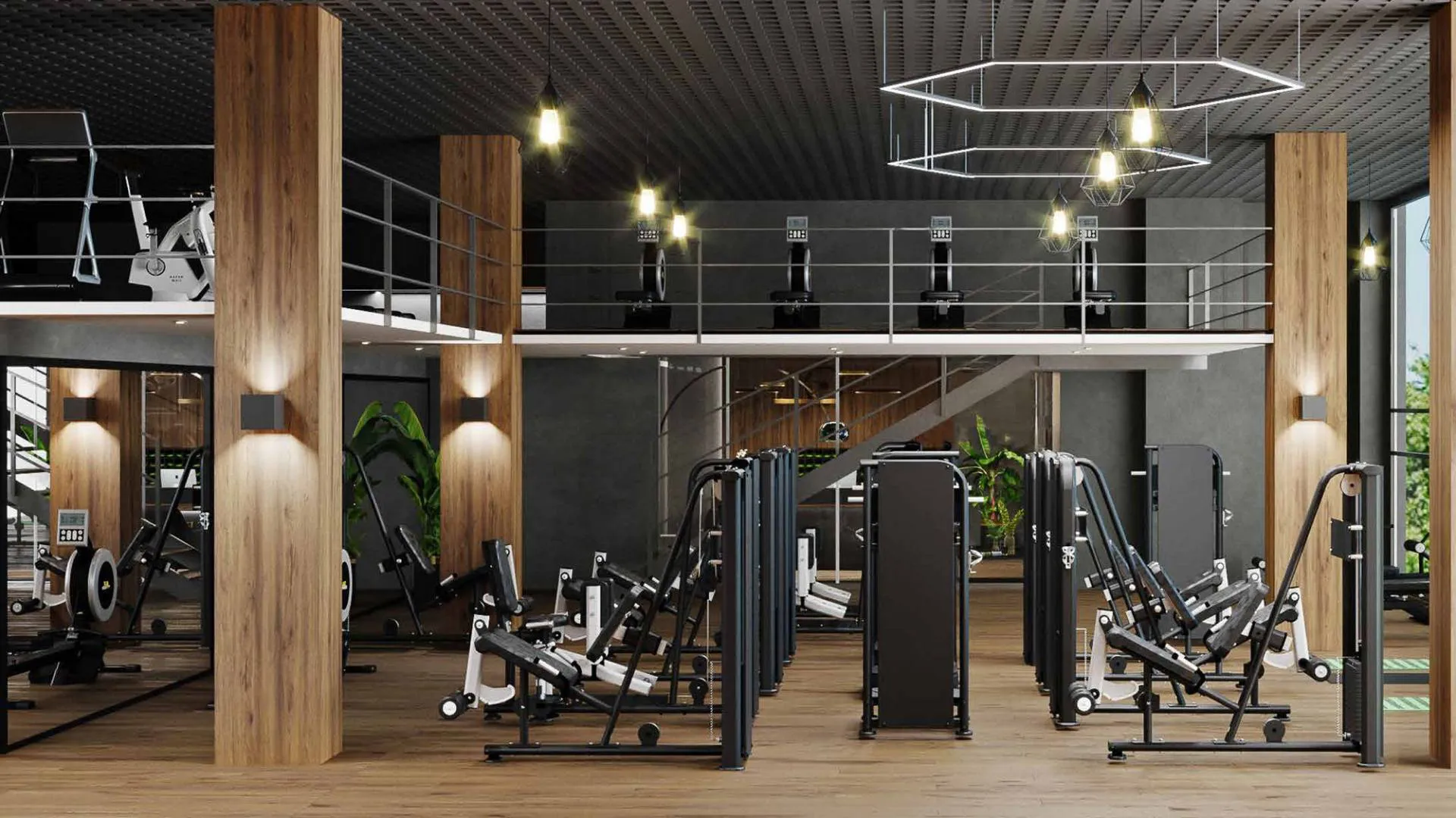 Gemz - Fully equipped modern gym interior | AX CAPITAL