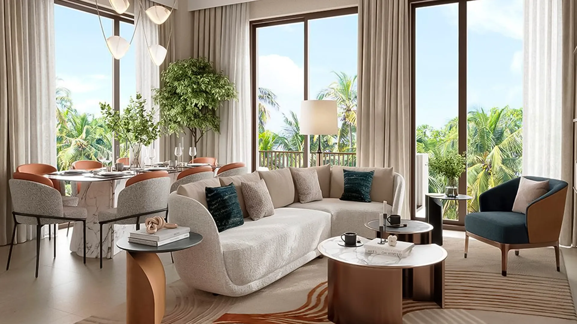 Savanna Residences - Stylish living room with large windows | AX CAPITAL