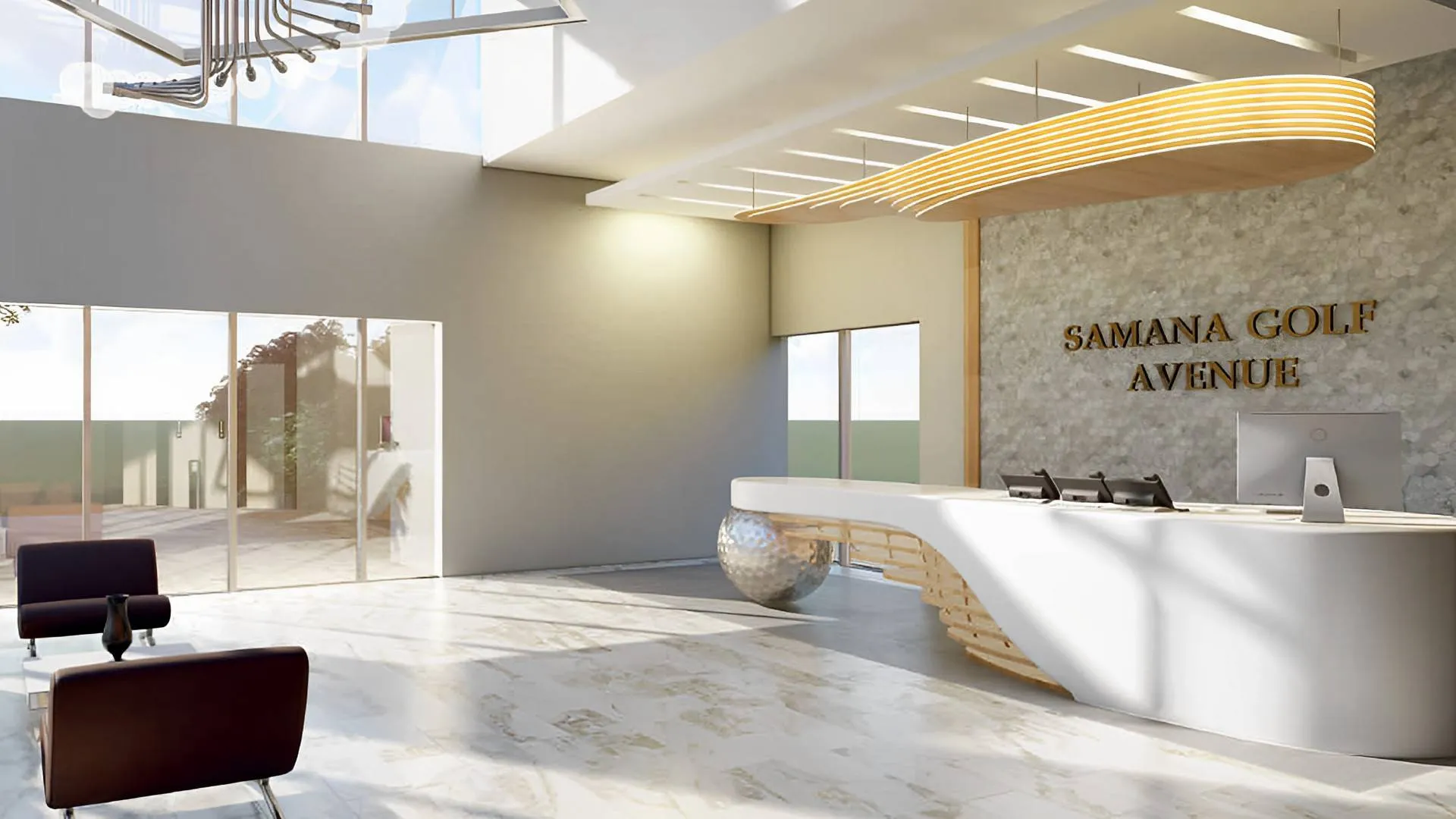 Samana Golf Avenue - Stylish modern reception area | AX CAPITAL