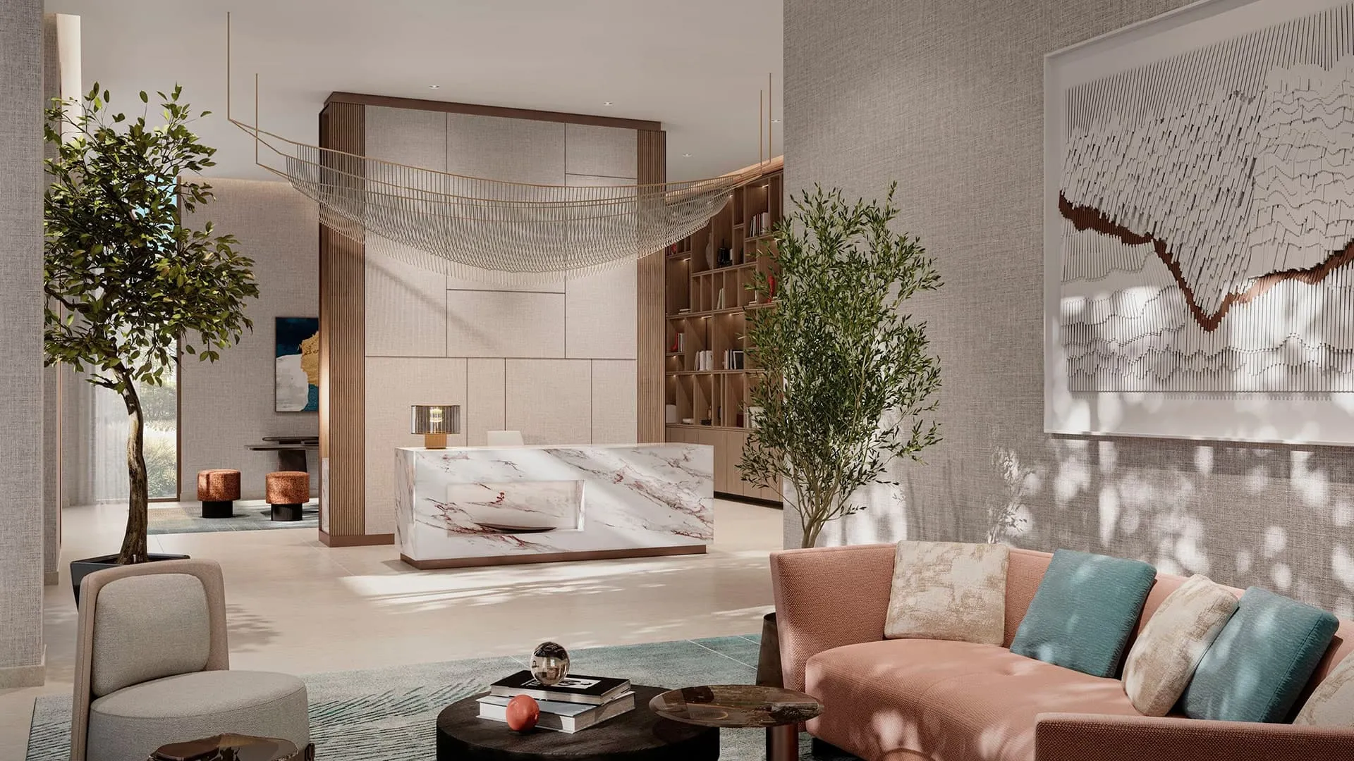 Savanna Residences - Luxury residential lobby with stylish furniture | AX CAPITAL