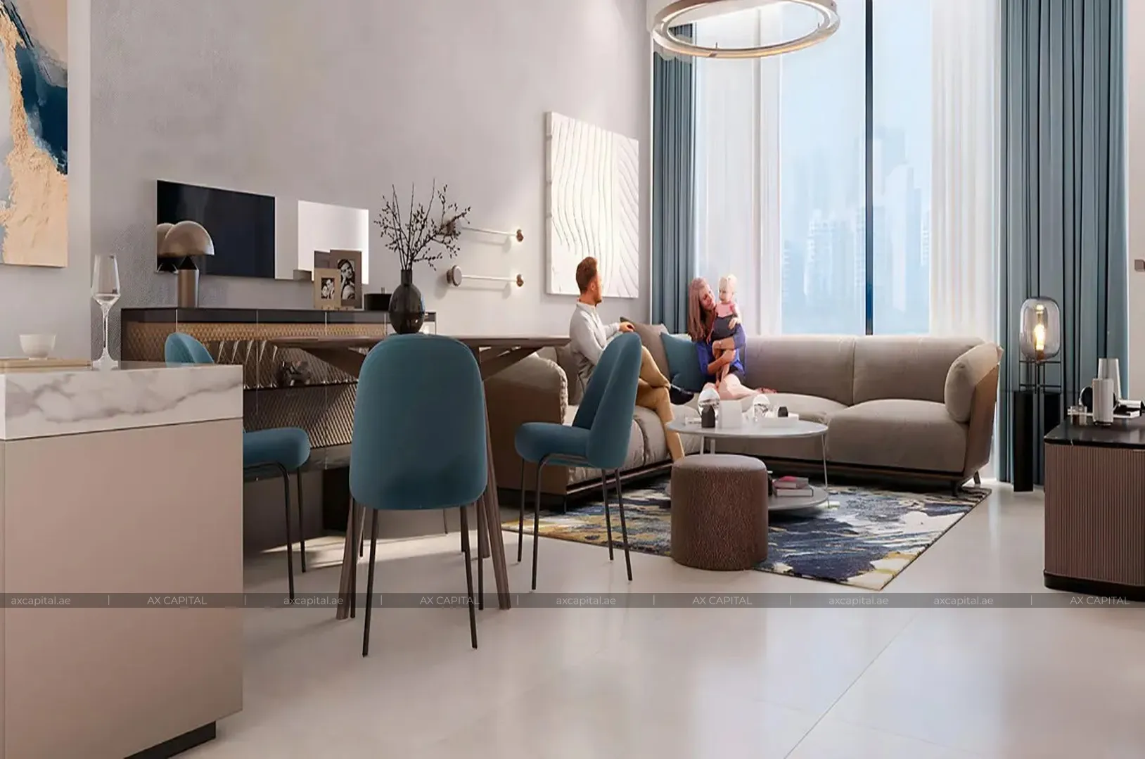 Apartamento con 2 dormitorios en Millennium Talla, Dubai, EAU (axc-3995472) 3