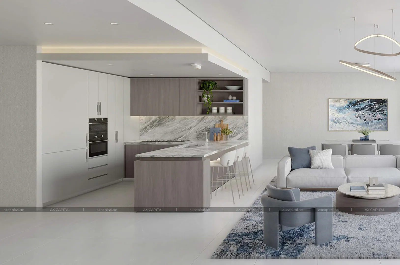 Квартира с 2 спальнями в Hillmont Residences, Дубай, ОАЭ (axc-3990566) 3