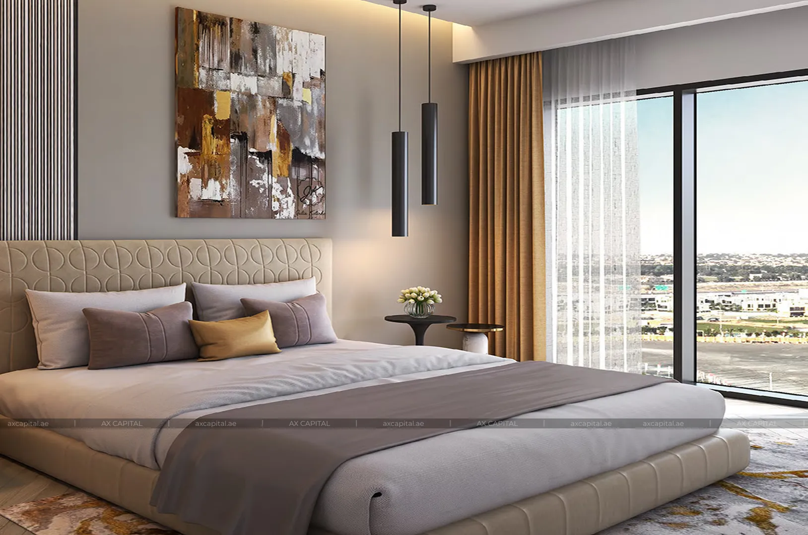 Appartement avec 1 chambre à Golf Gate 2, Dubai, EAU (axc-3988640) 1