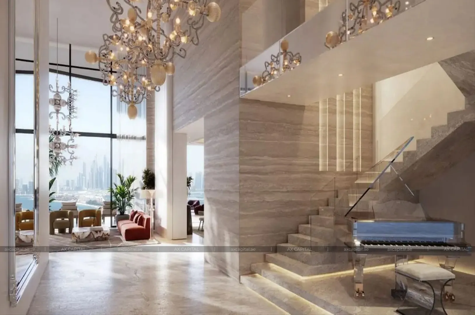 Apartament cu 2 dormitoare în SLS Residences the Palm, Dubai, Emiratele Arabe Unite (axc-3990743) 2
