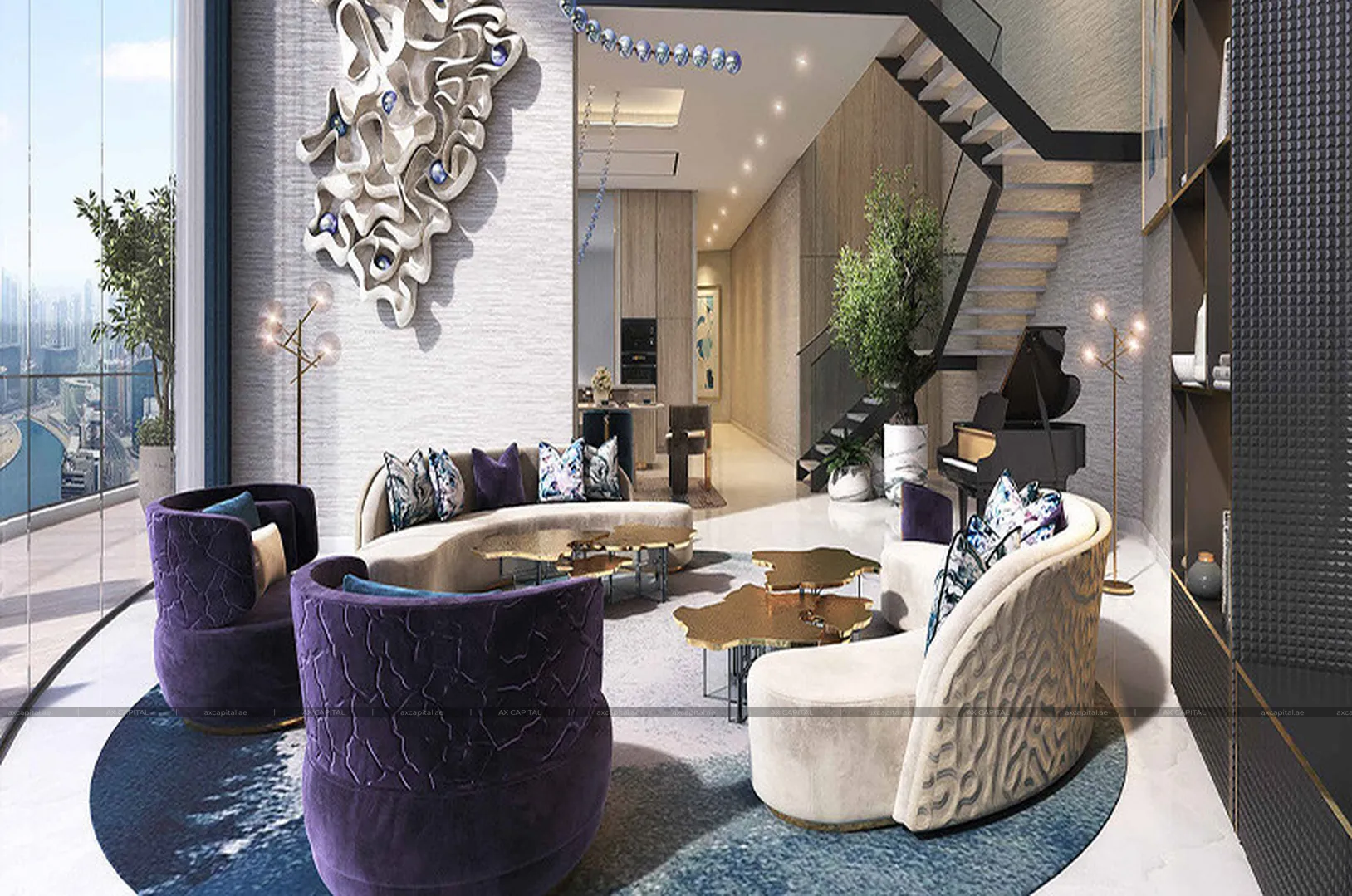 Apartment with 1 bedroom in Canal Heights 2, Dubai, UAE (axc-3994275) 1