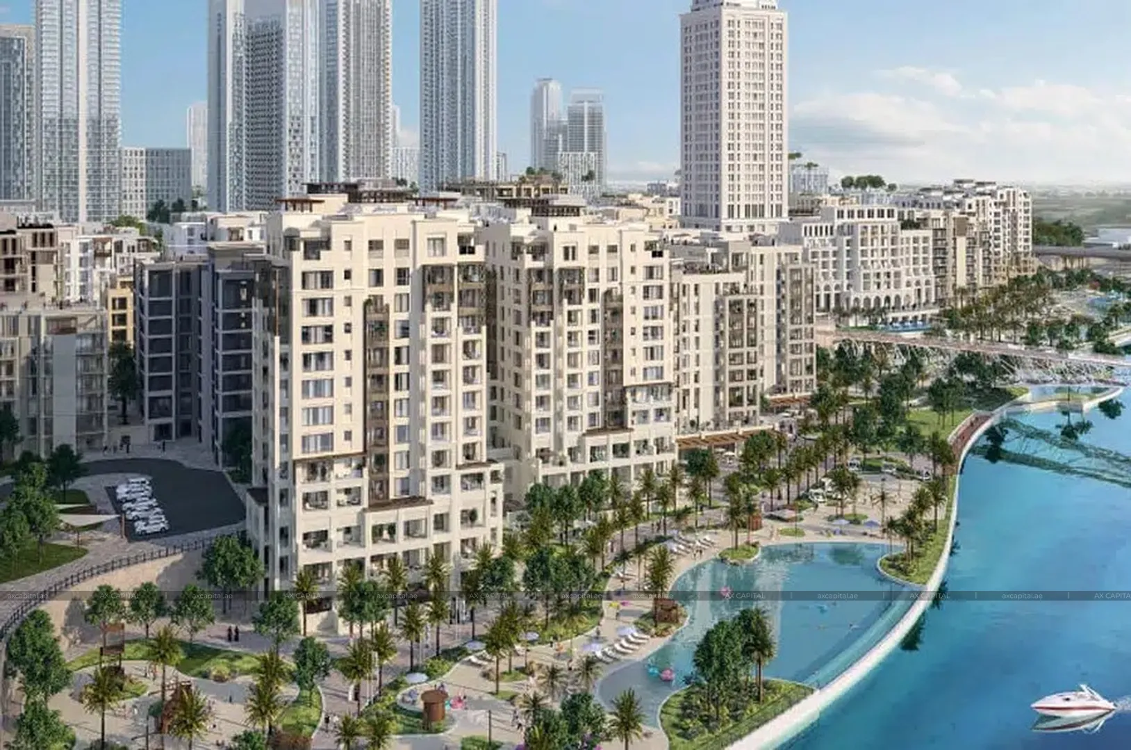 Apartment mit 1 Schlafzimmer in Lotus at Creek Beach, Dubai, VAE (axc-3986456-r1) 1