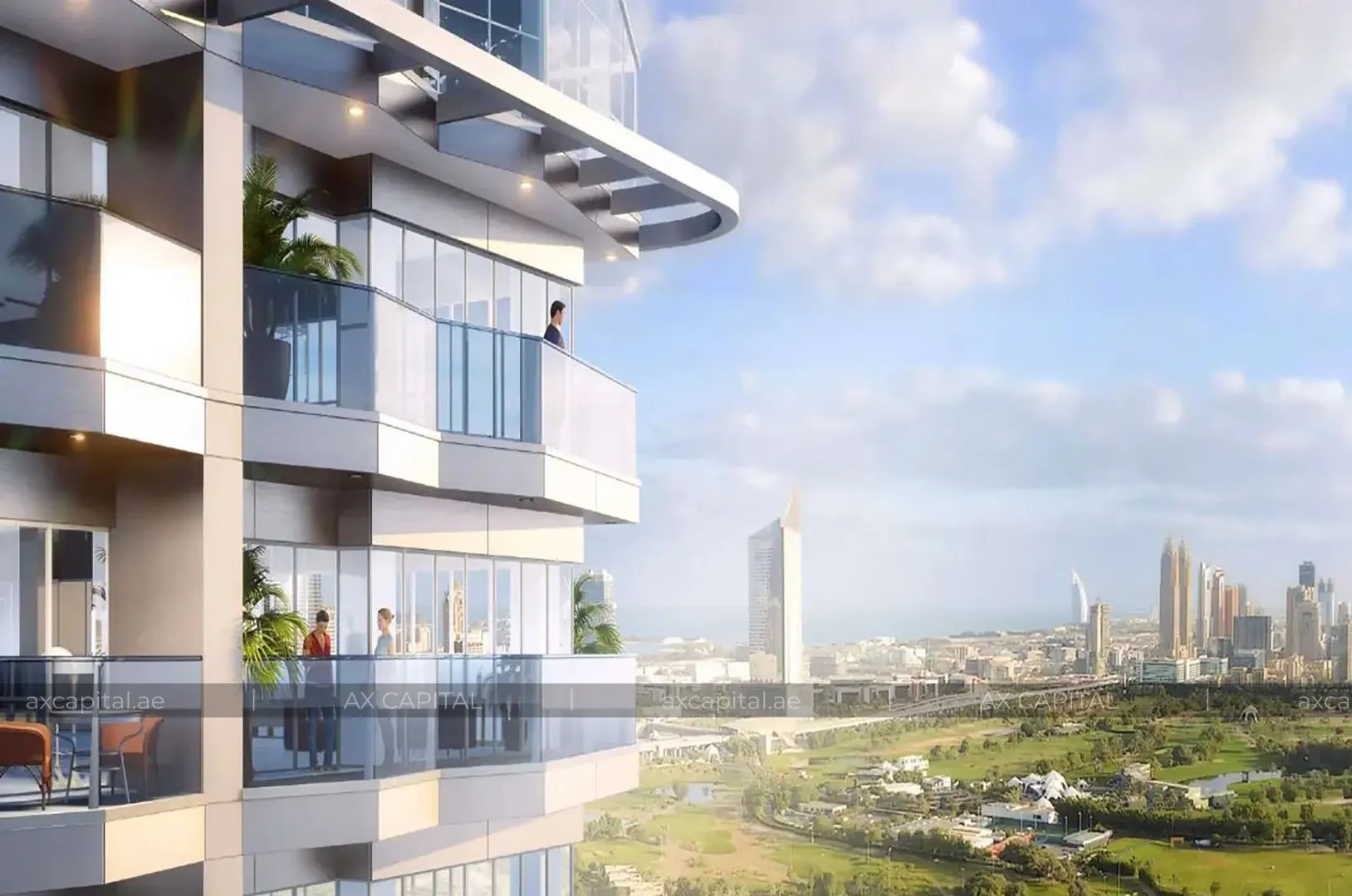 Apartamento de estudio en Golf Views Seven City, Dubai, EAU (axc-3986986-r1) 1