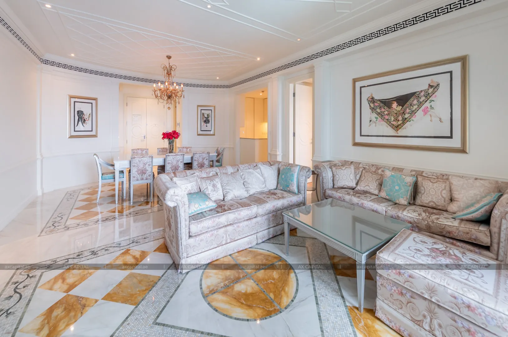 Appartement avec 2 chambres à Palazzo Versace, Dubai, EAU (axc-3993545) 3