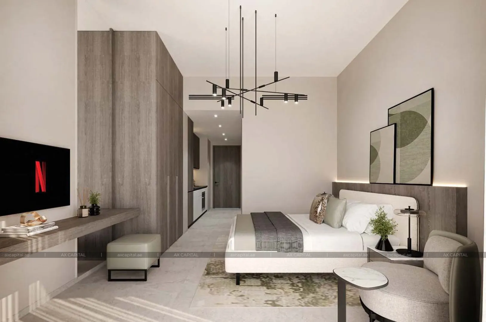 شقة عدد غرف النوم فيها: 1، في Golf Vista Heights, دبي, الإمارات العربية المتحدة (axc-3993532) 1