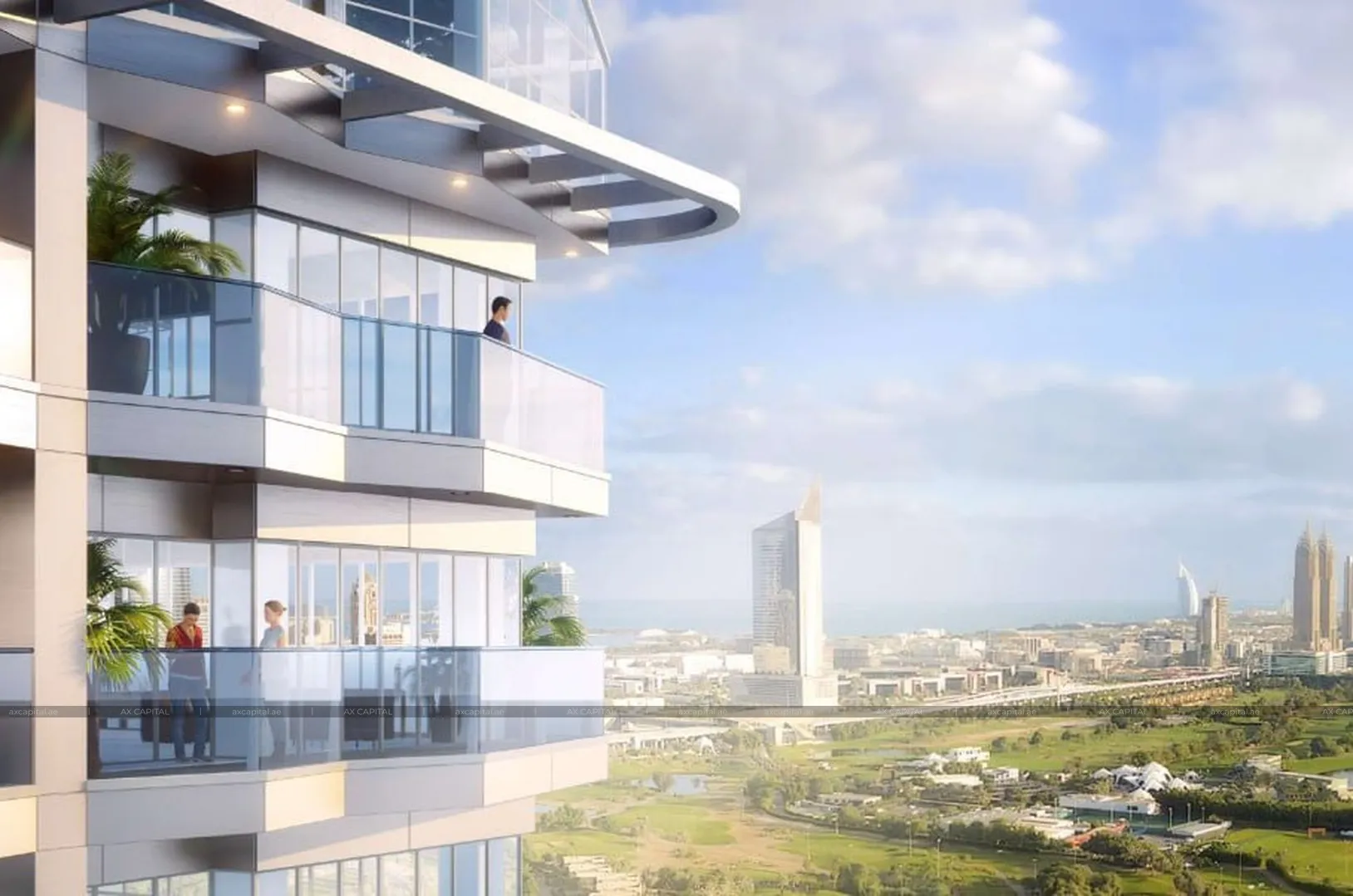 Apartment studio in Golf Views Seven City, Dubai, UAE (axc-3985979-r1) 1