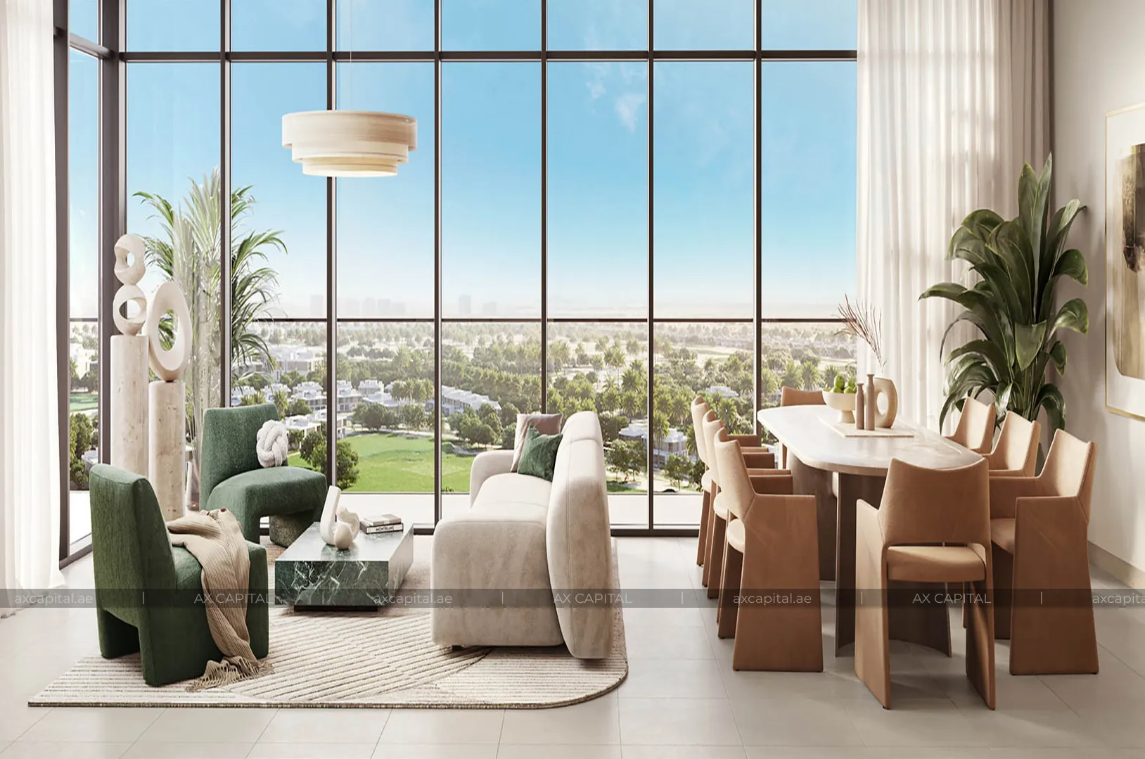 شقة عدد غرف النوم فيها: 1، في Golf Grand, دبي, الإمارات العربية المتحدة (axc-3993858) 2