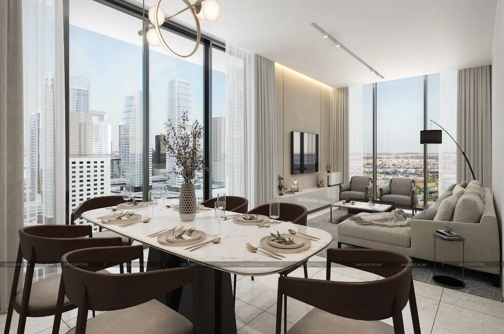 Appartement avec 1 chambre à Sobha Verde, Dubai, EAU (axc-3988785) 3