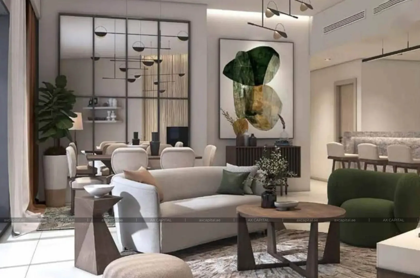 Apartamento con 1 dormitorio en Golf Gate, Dubai, EAU (axc-3989838) 3