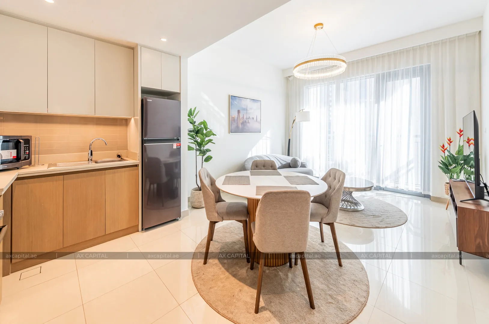 Apartamento con 1 dormitorio en Harbour Views 1, Dubai, EAU (axc-3984300) 3