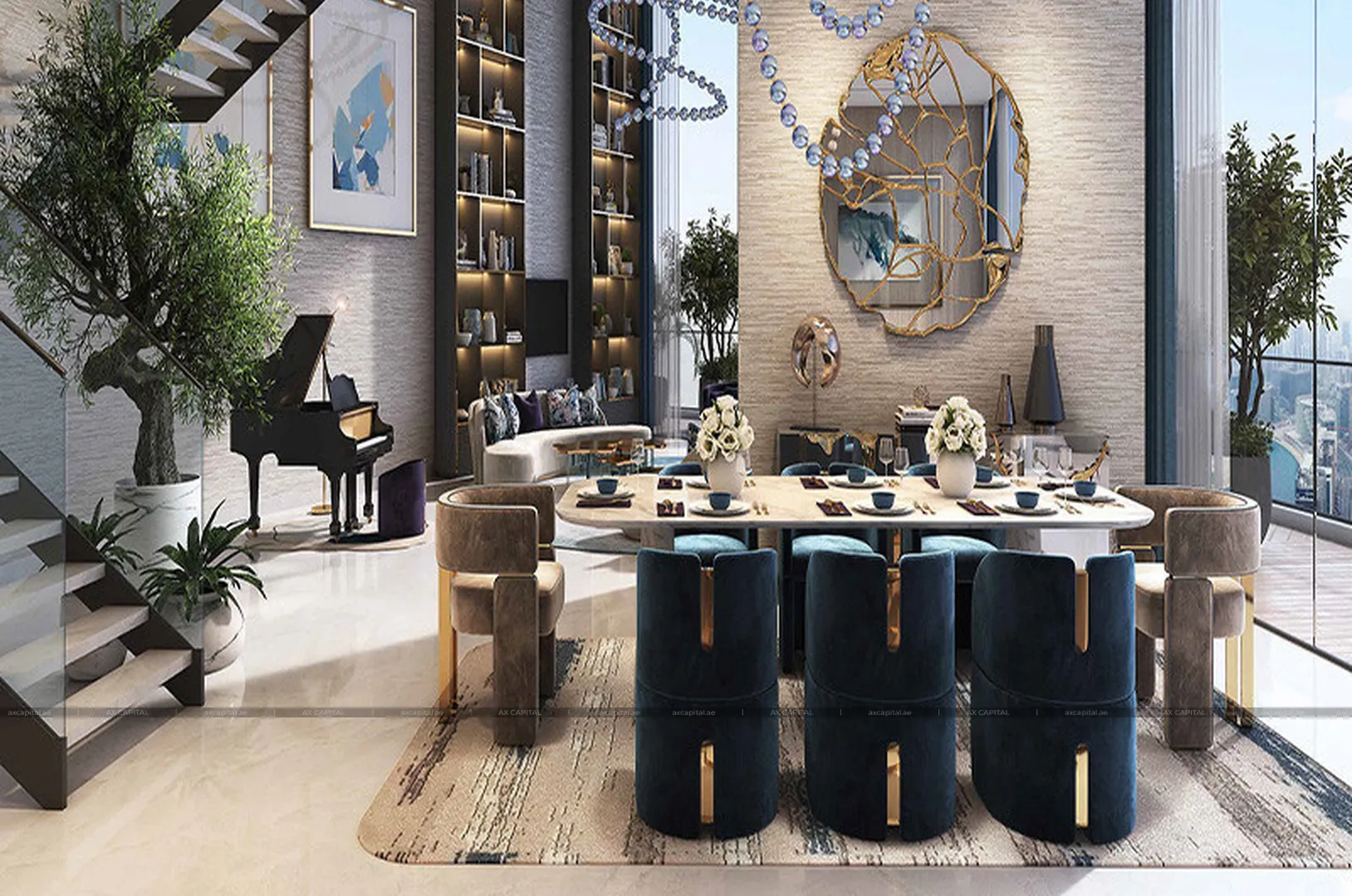 Apartamento con 1 dormitorio en Canal Heights 2, Dubai, EAU (axc-3989956) 2