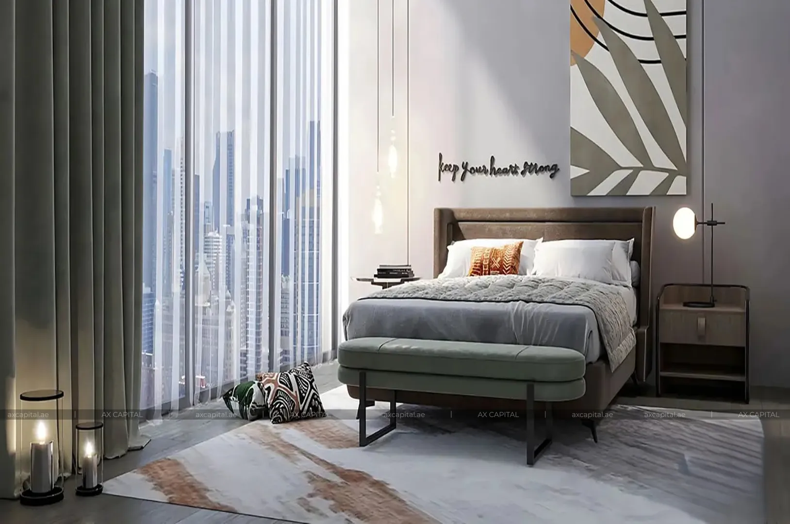 Apartment mit 2 Schlafzimmern in Millennium Talla, Dubai, VAE (axc-3992153) 1