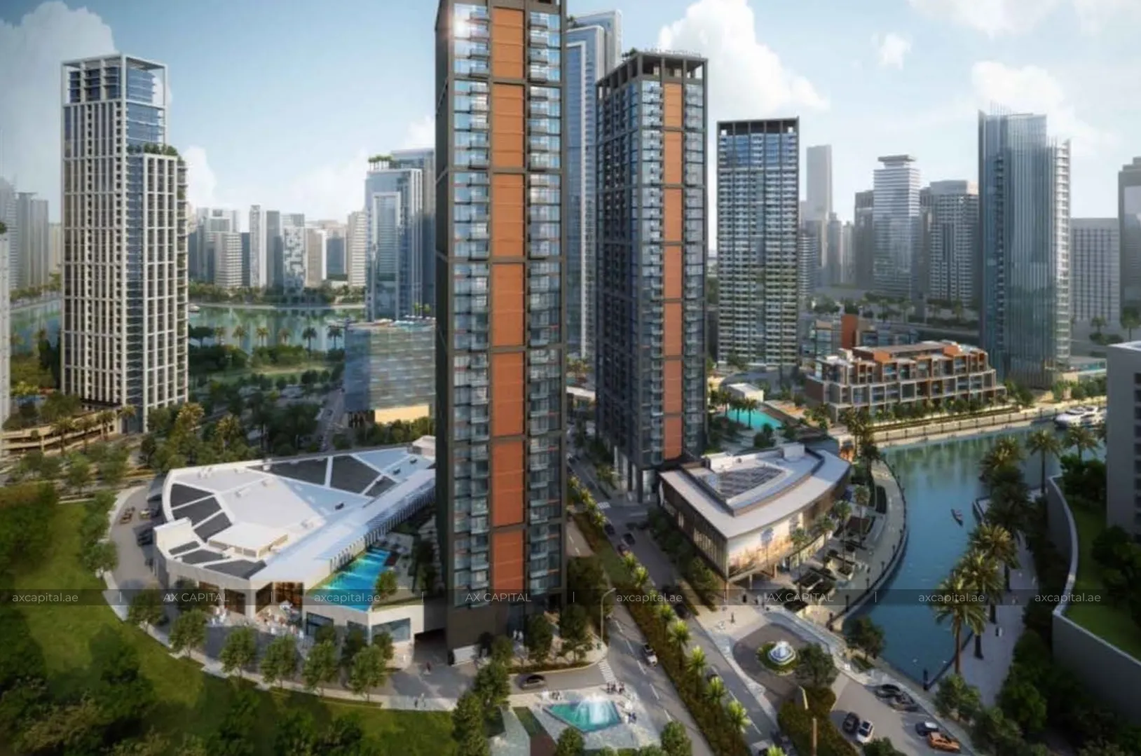 Apartment with 2 bedrooms in Peninsula Two, Dubai, UAE (axc-3993083) 1