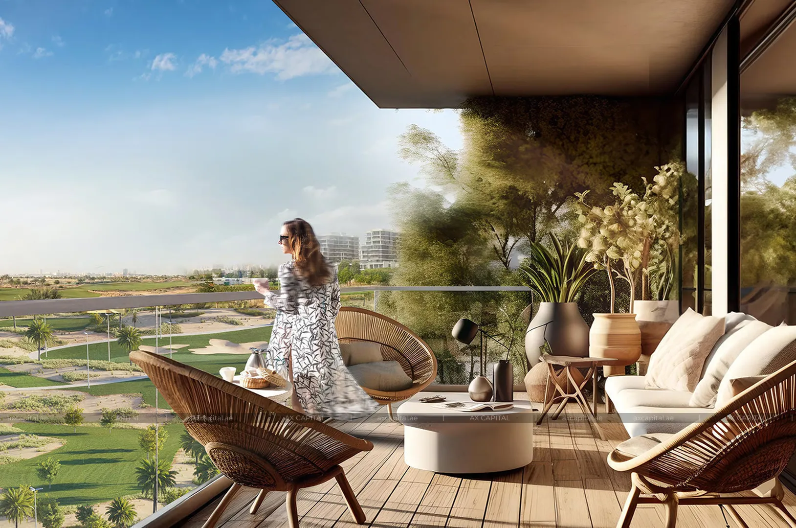 Appartement avec 1 chambre à Golf Gate 2, Dubai, EAU (axc-3990613) 3