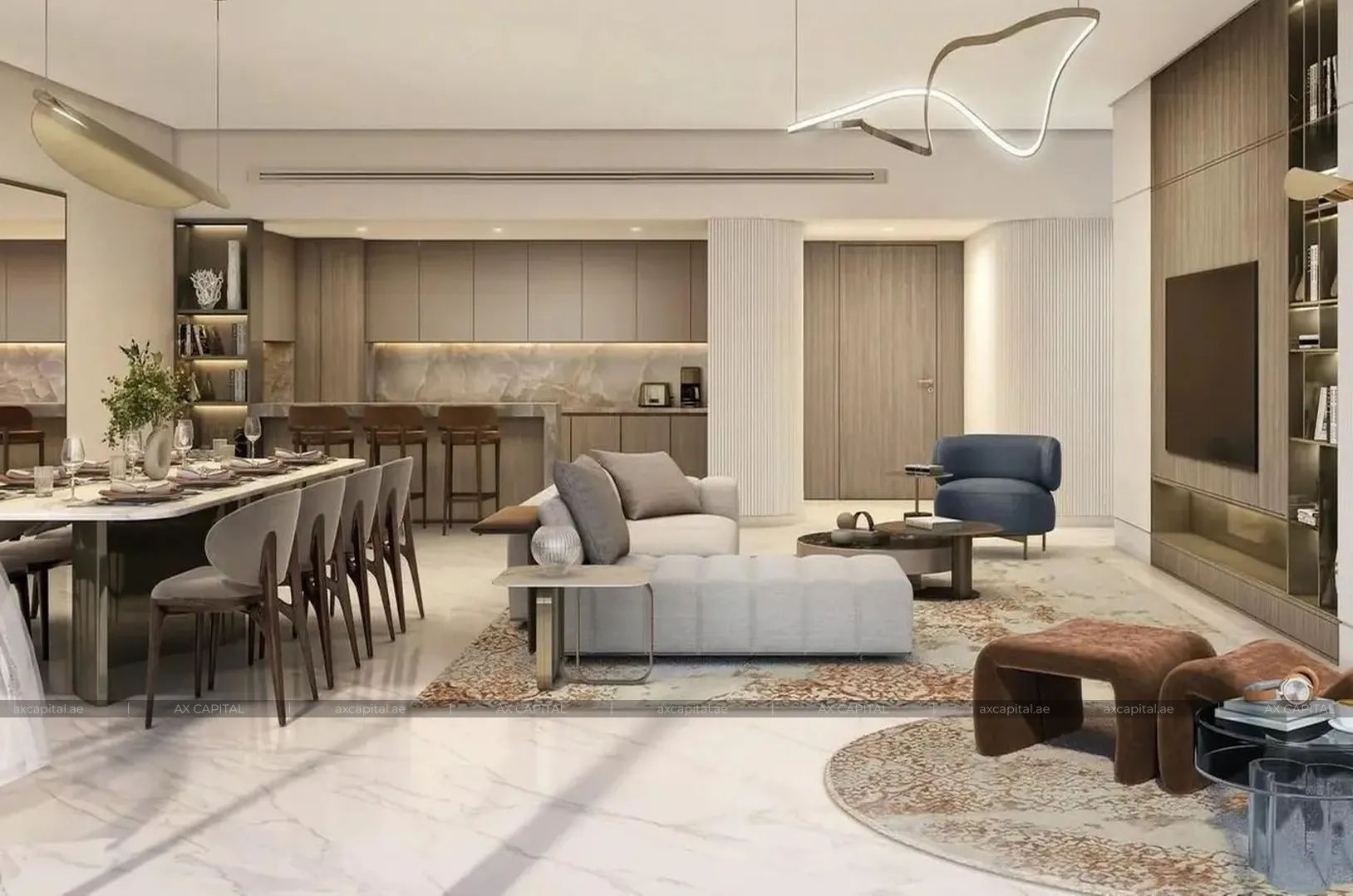 Apartamento con 1 dormitorio en Palm Beach Towers 3, Dubai, EAU (axc-3990999) 2