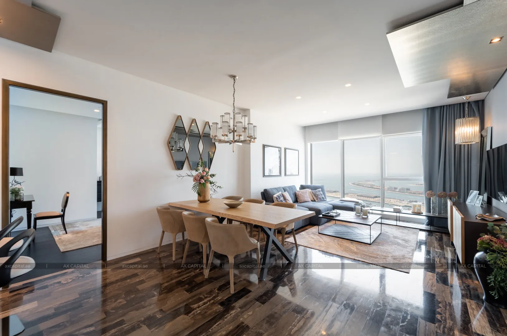 Apartment mit 3 Schlafzimmern in Damac Heights, Dubai, VAE (axc-3996349) 2