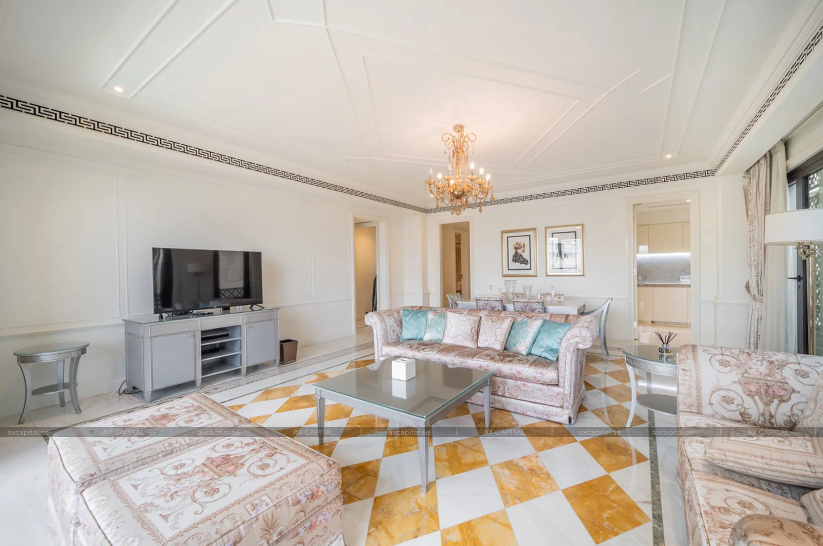 Apartment mit 1 Schlafzimmer in Palazzo Versace, Dubai, VAE (axc-3980900) 2