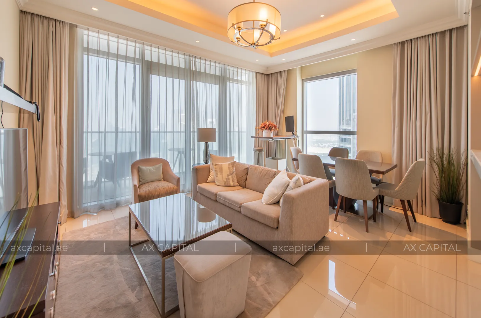 Apartamento con 2 dormitorios en The Address Fountain Views, Dubai, EAU (axc-3984428) 2
