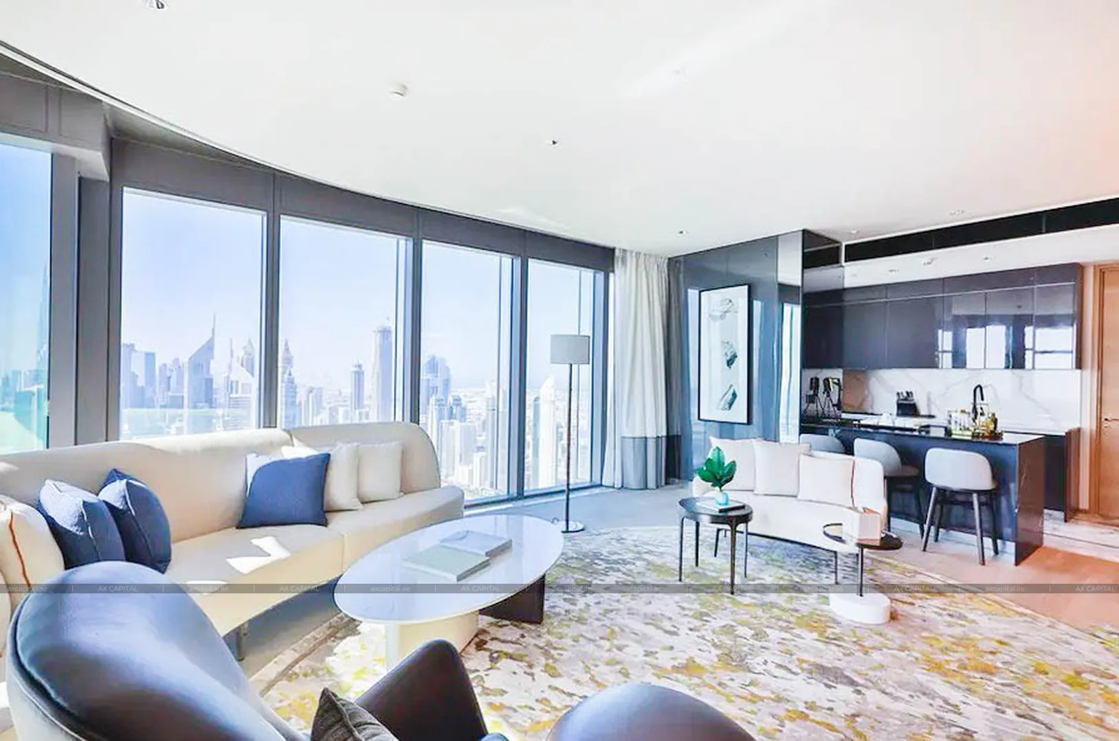 Квартира с 2 спальнями в One Za'abeel The Residences, Дубай, ОАЭ (axc-3991314) 1
