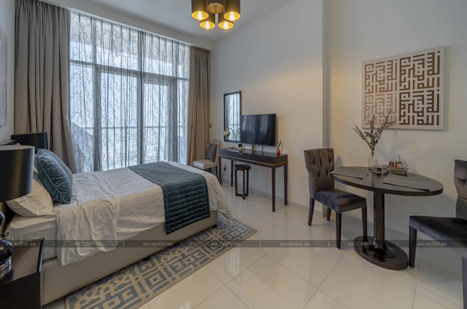 Квартира студия в Ghalia, Дубай, ОАЭ (axc-3988758) 1