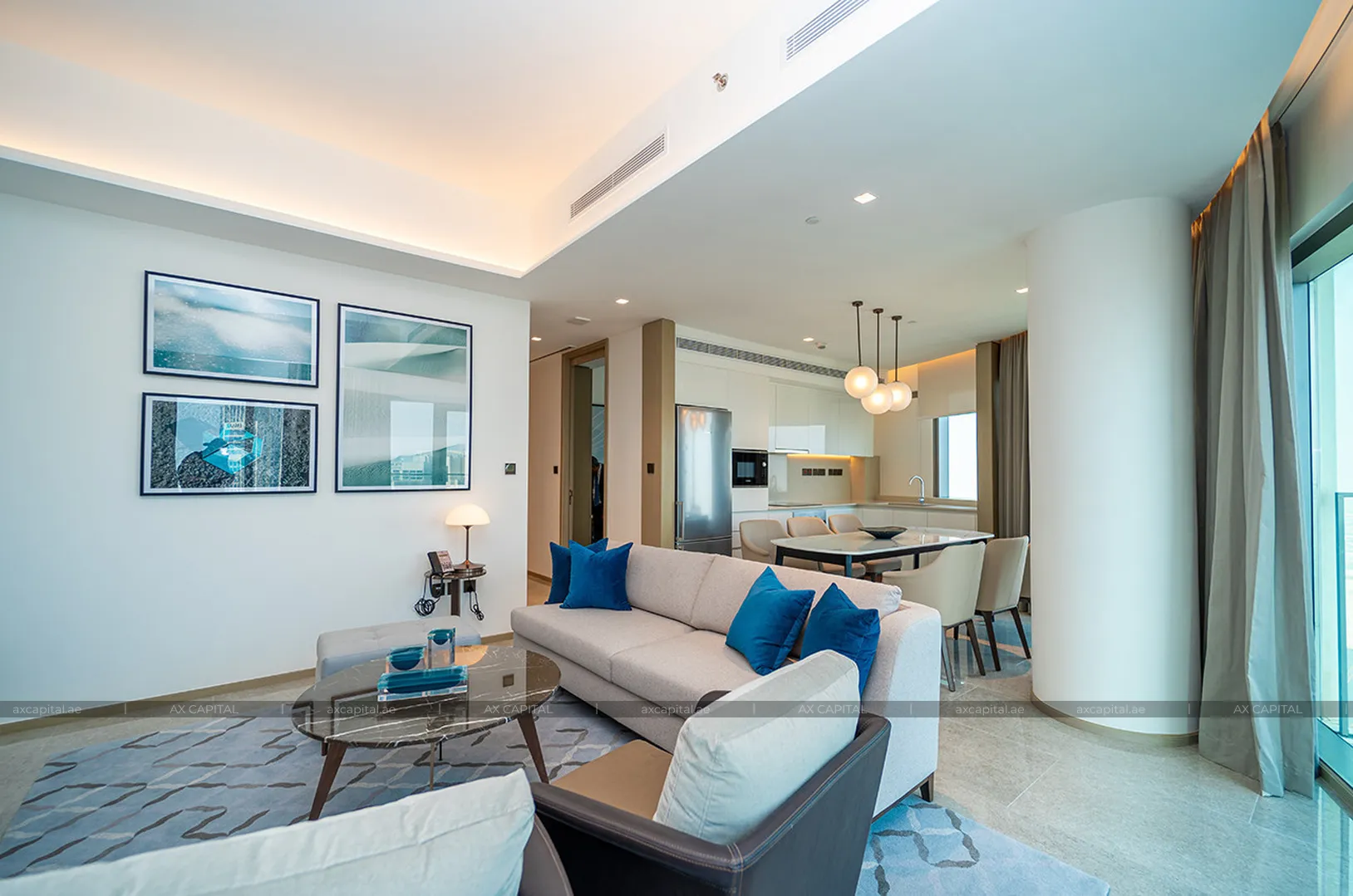Apartment mit 3 Schlafzimmern in Address Harbour Point Tower 1, Dubai, VAE (axc-3989931) 2