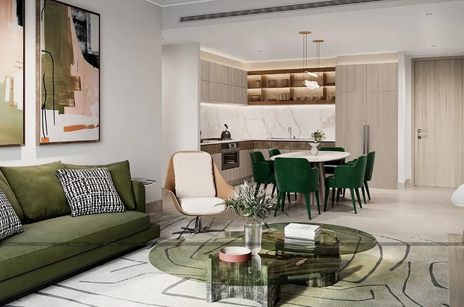 Penthouse cu 4 dormitoare în The St. Regis Residences Tower 1, Dubai, Emiratele Arabe Unite (axc-3971620) 2