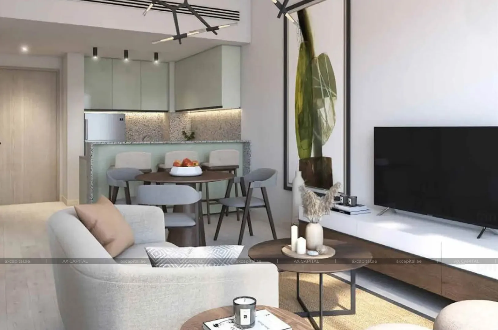 Apartamento con 1 dormitorio en Golf Gate, Dubai, EAU (axc-3989838) 2
