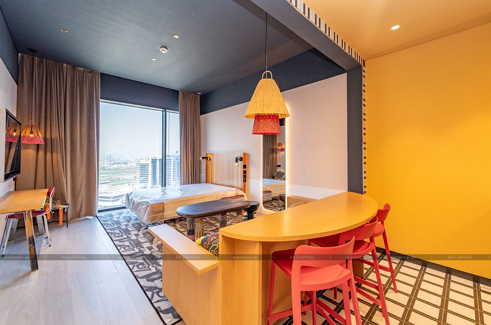 شقة استوديو في Mama Shelter Residences, دبي, الإمارات العربية المتحدة (axc-3995288) 3