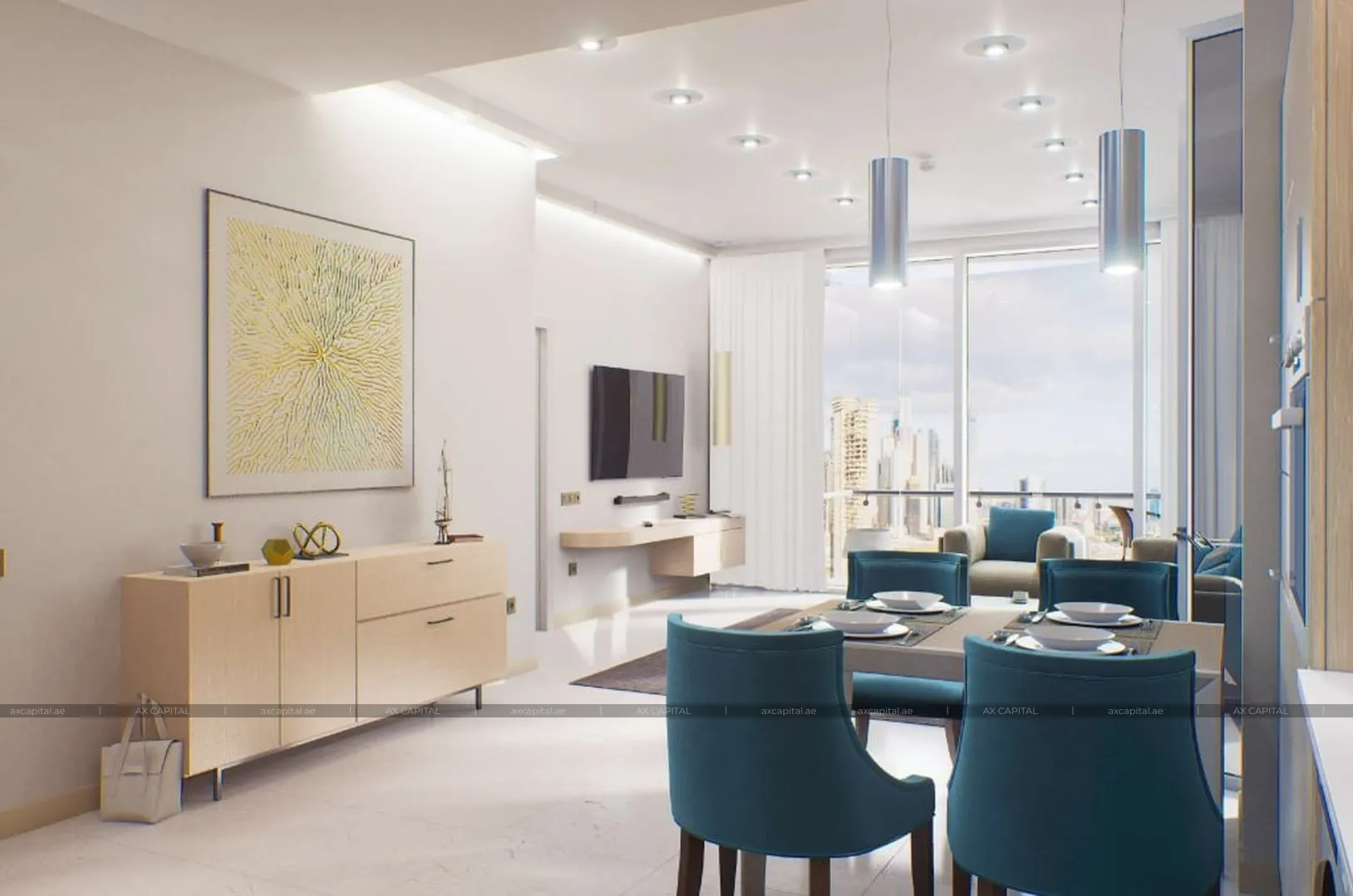Apartment studio in Golf Views Seven City, Dubai, UAE (axc-3985979-r1) 3