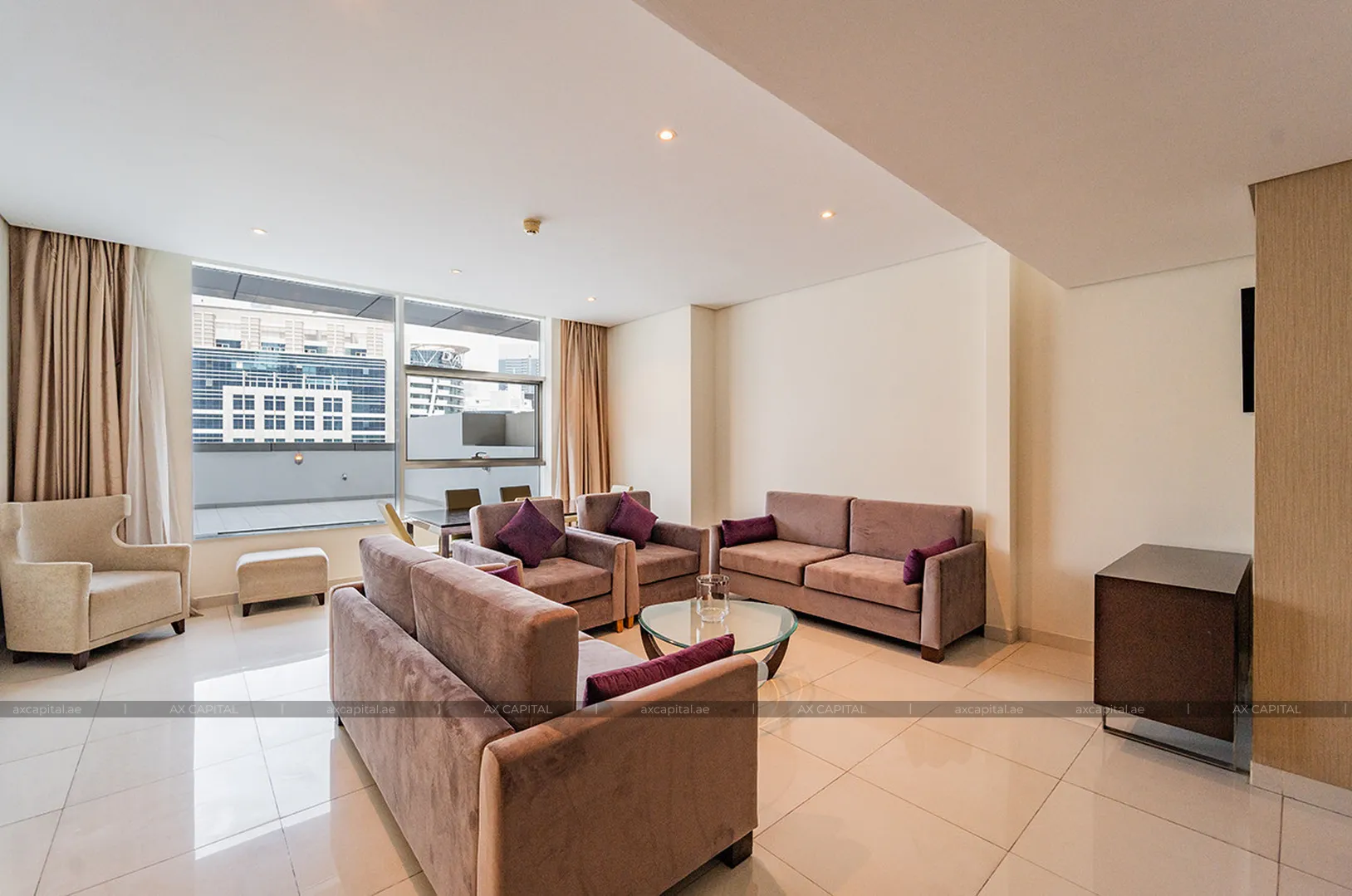 Квартира с 3 спальнями в Damac Maison Cour Jardin (The Cosmopolitan), Дубай, ОАЭ (axc-3991184) 1