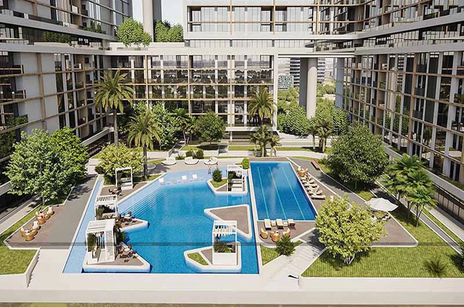 Apartment mit 2 Schlafzimmern in Sobha One Tower D, Dubai, VAE (axc-3988408-r1) 1