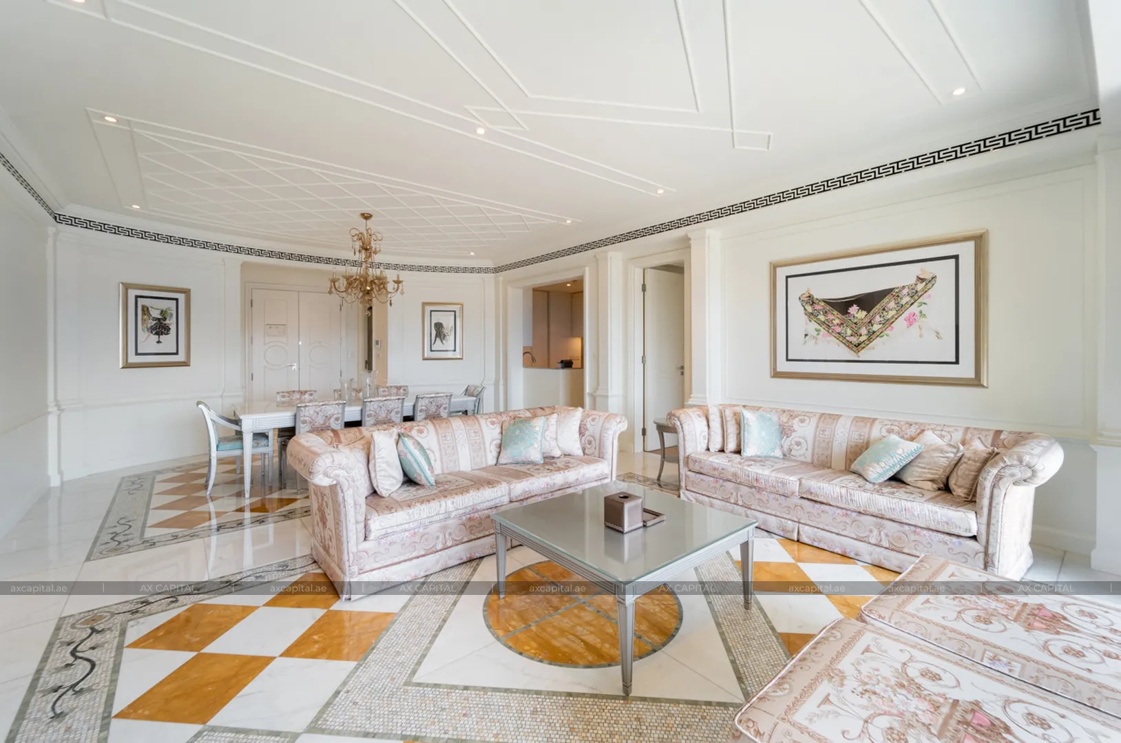 شقة عدد غرف النوم فيها: 2، في Palazzo Versace, دبي, الإمارات العربية المتحدة (axc-3990967) 1