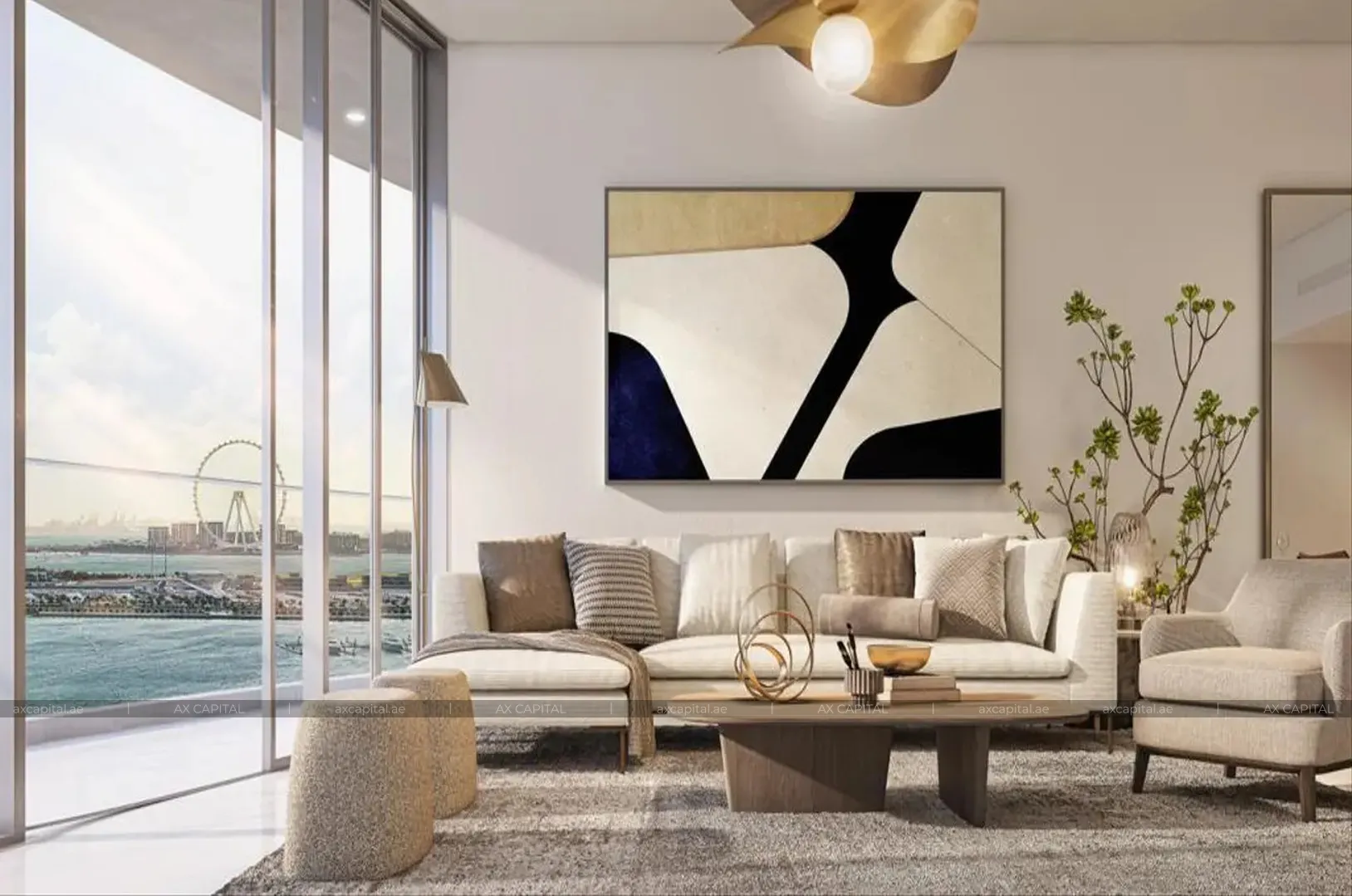 شقة عدد غرف النوم فيها: 1، في Palm Beach Towers 1, دبي, الإمارات العربية المتحدة (axc-3987715-r1) 2
