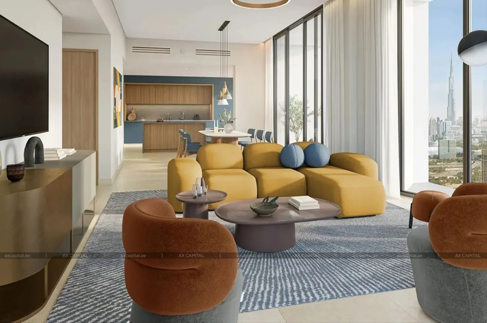 Appartement avec 3 chambres à Design Quarter Tower A, Dubai, EAU (axc-3988325) 2