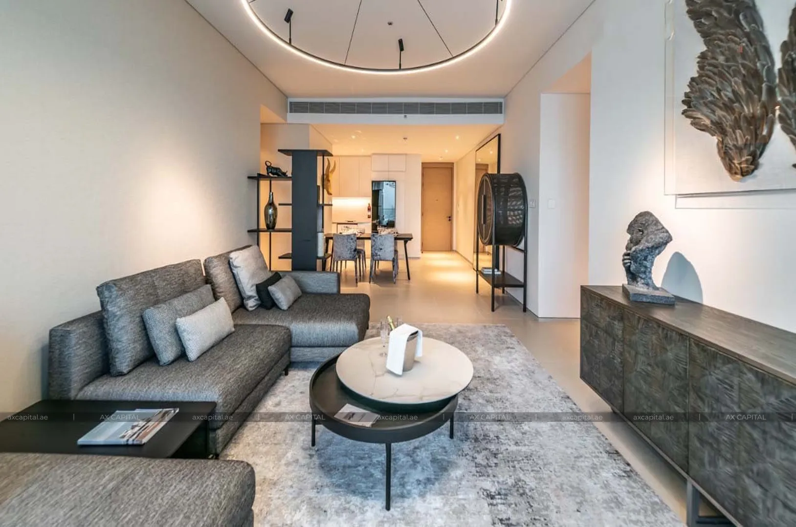 شقة عدد غرف النوم فيها: 2، في Jumeirah Gate Tower 1, دبي, الإمارات العربية المتحدة (axc-3995340) 2