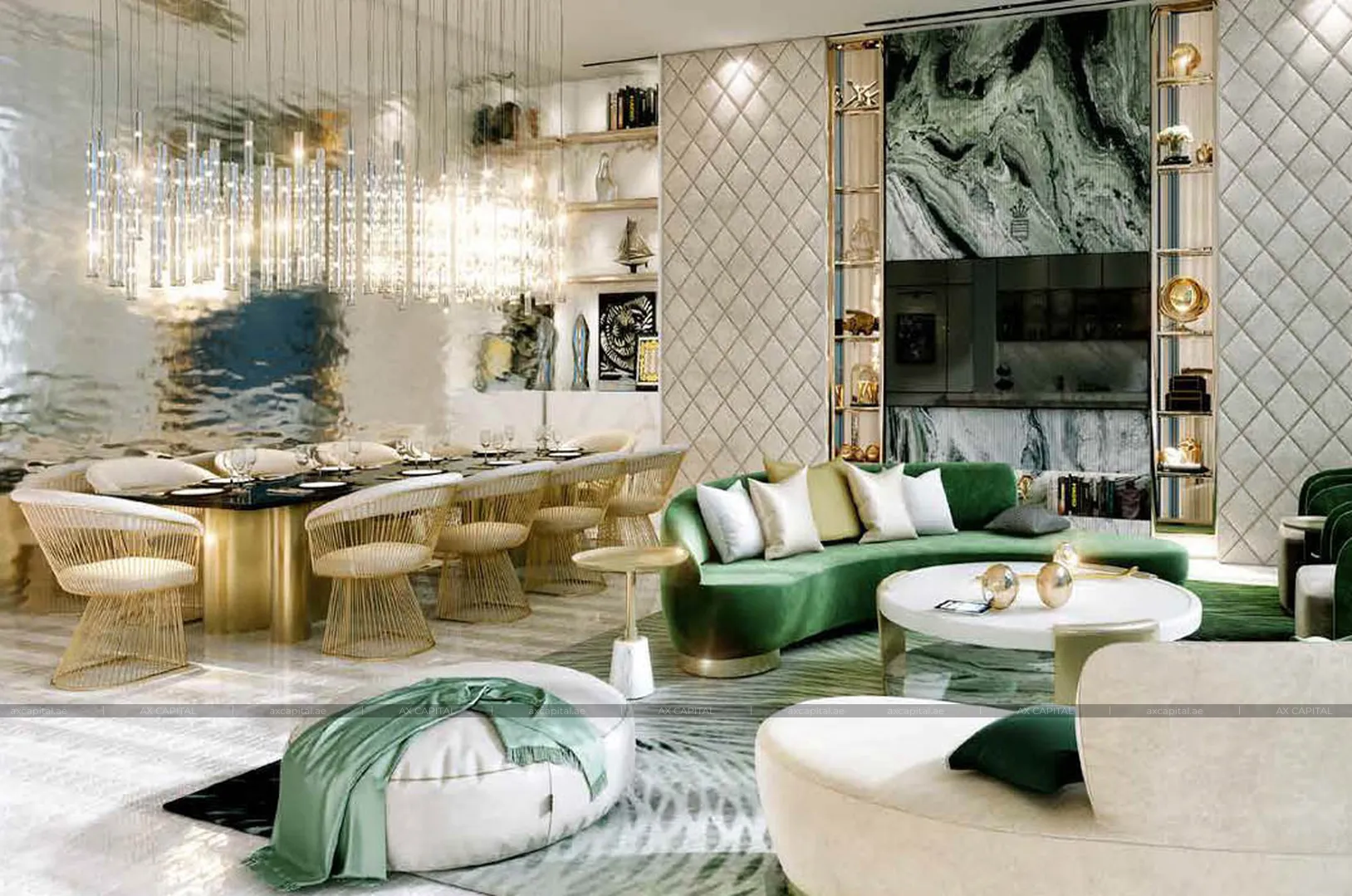 Apartament cu 2 dormitoare în Damac City, Dubai, Emiratele Arabe Unite (axc-3994273) 2