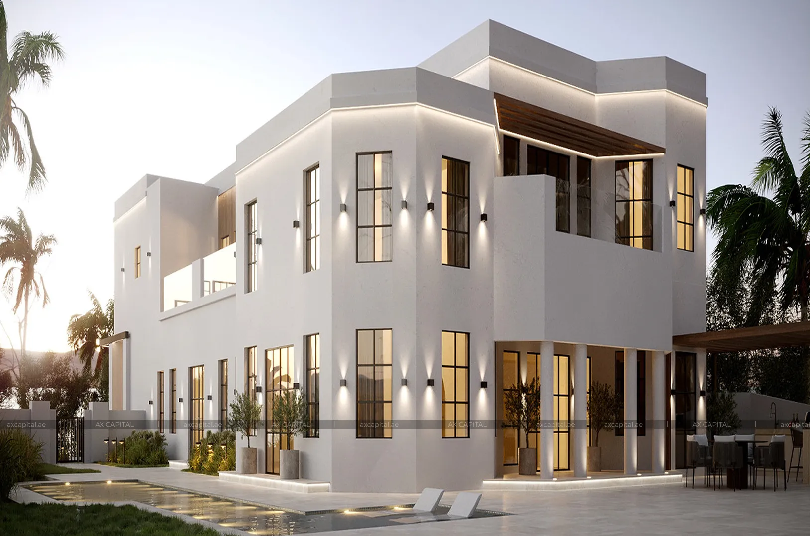 Villa avec 4 chambres à Garden Homes Frond O, Dubai, EAU (axc-3988940-r1) 1