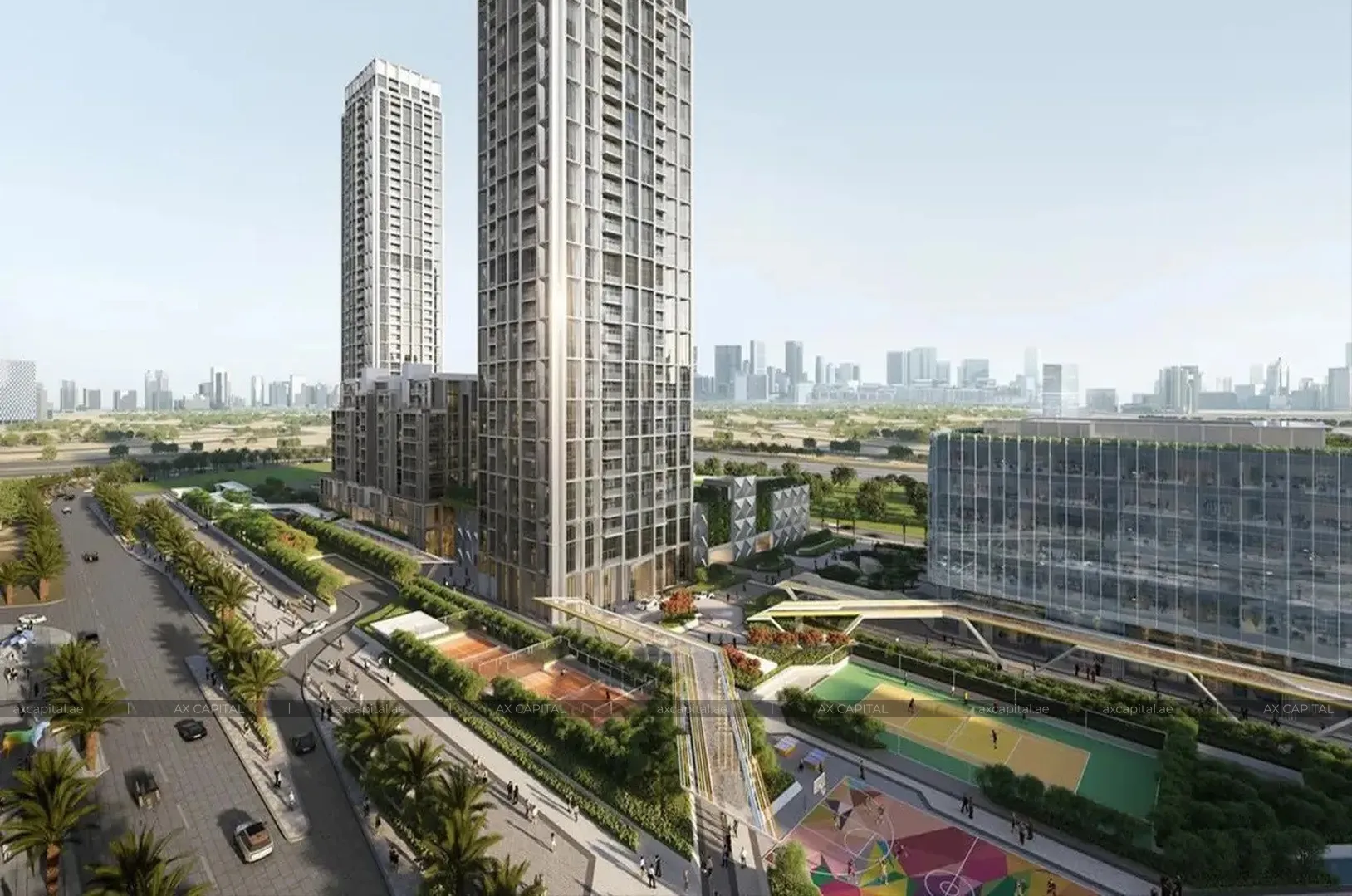 Apartamento con 3 dormitorios en Design Quarter Tower A, Dubai, EAU (axc-3988325) 1