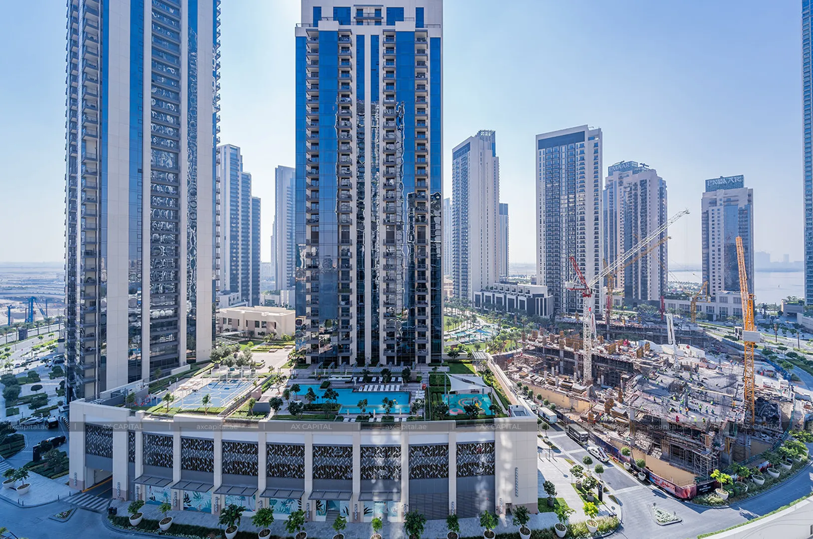 Apartment mit 2 Schlafzimmern in Creek Edge Tower 2, Dubai, VAE (axc-3993040) 1