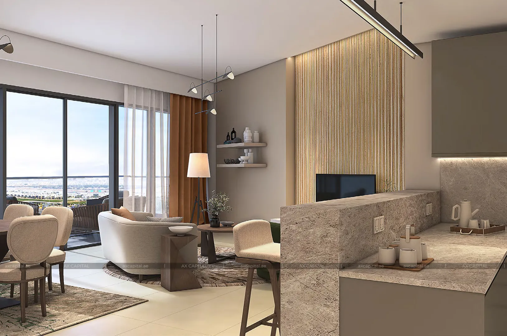 شقة عدد غرف النوم فيها: 1، في Golf Gate 2, دبي, الإمارات العربية المتحدة (axc-3996184) 2