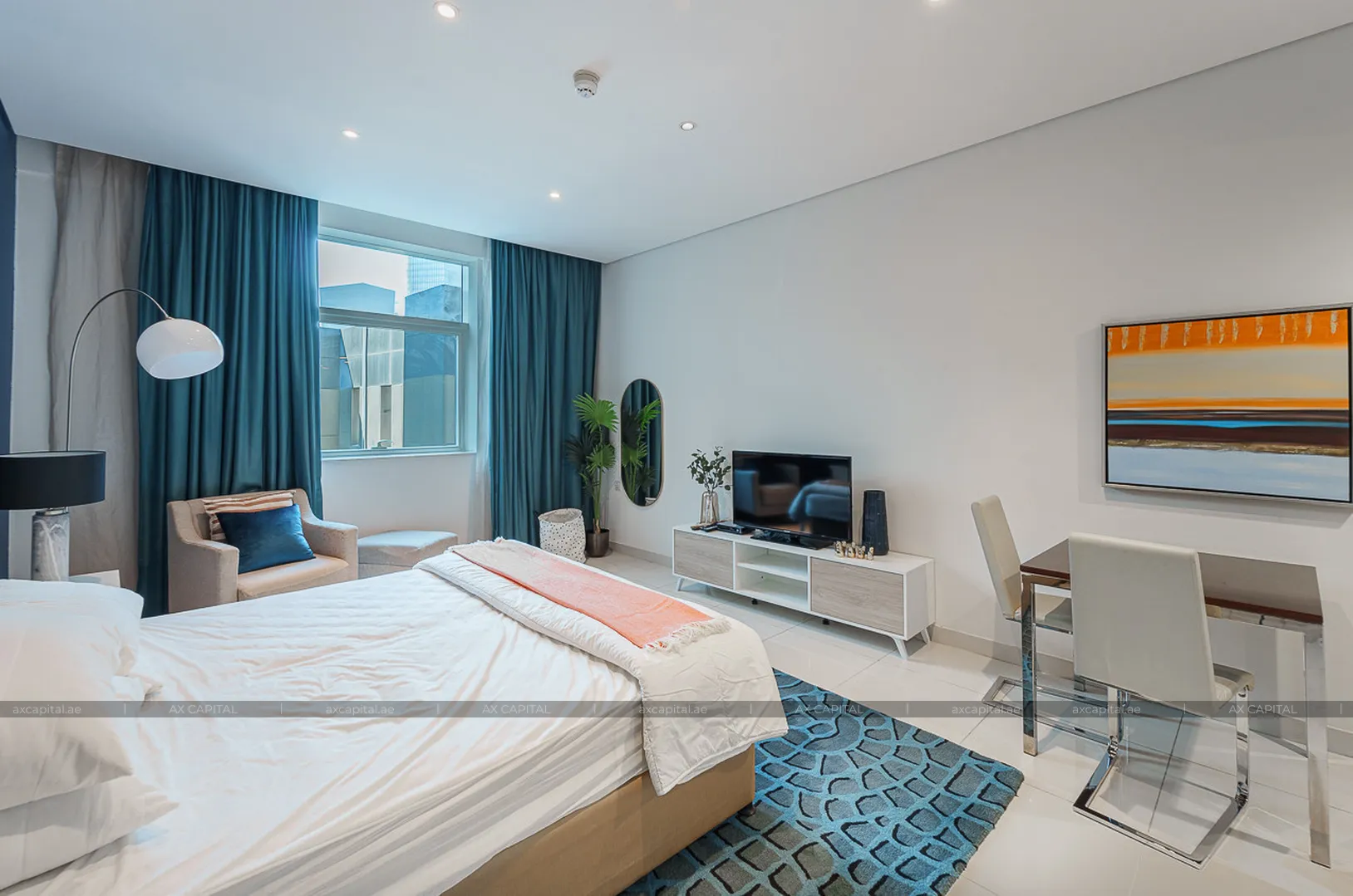 Apartment studio in Damac Maison Cour Jardin (The Cosmopolitan), Dubai, UAE (axc-3993174) 1