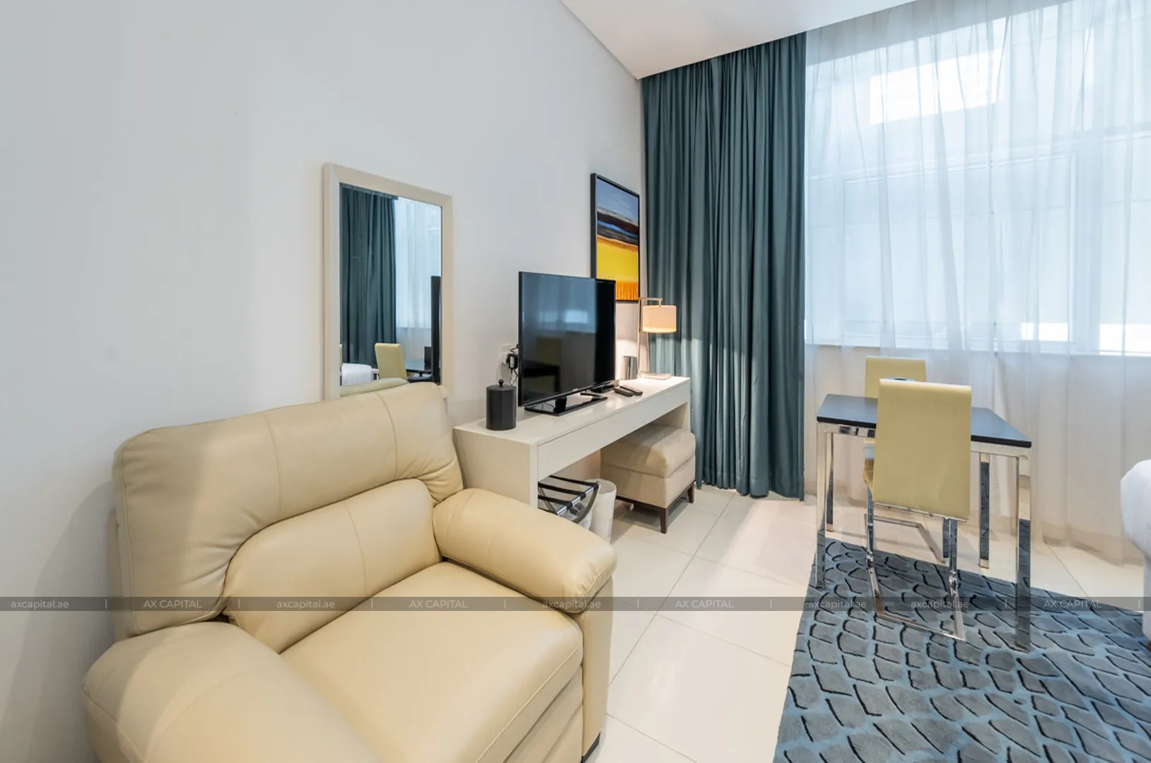 Квартира студия в Damac Maison Cour Jardin (The Cosmopolitan), Дубай, ОАЭ (axc-3991190) 3