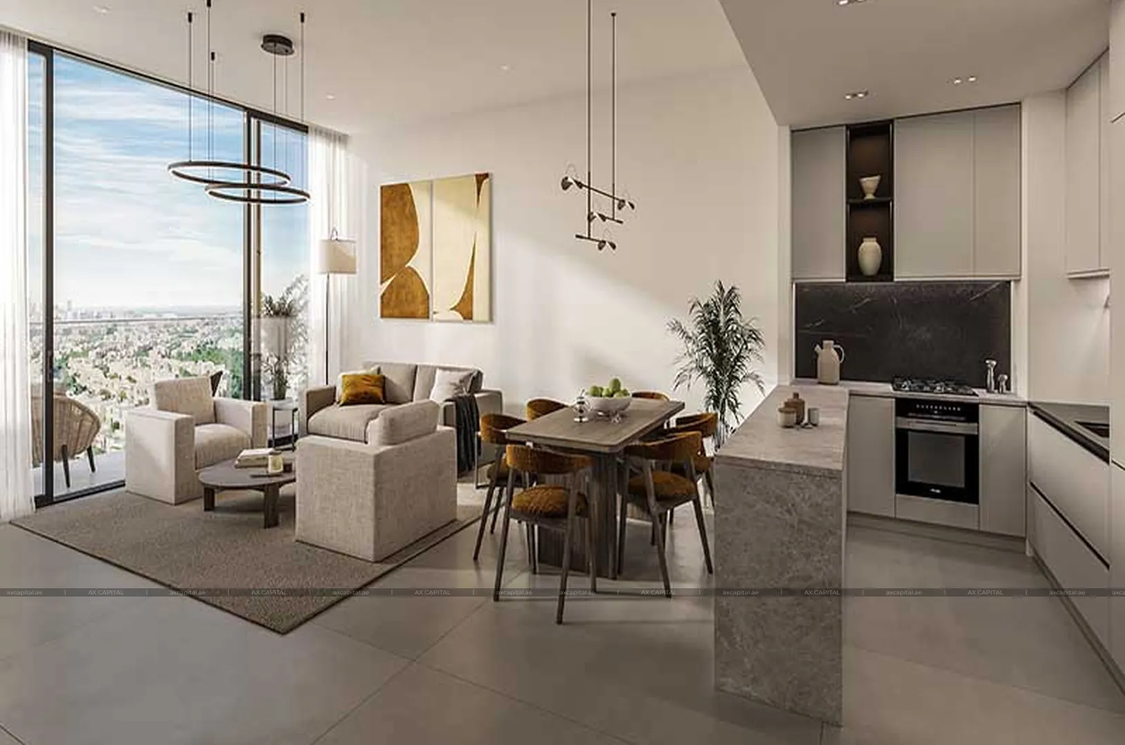 شقة عدد غرف النوم فيها: 2، في Evora Residence, دبي, الإمارات العربية المتحدة (axc-3990754) 3