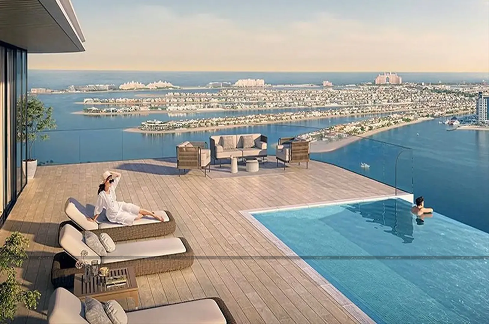 Apartment mit 1 Schlafzimmer in Seapoint Tower 1, Dubai, VAE (axc-3994492) 1